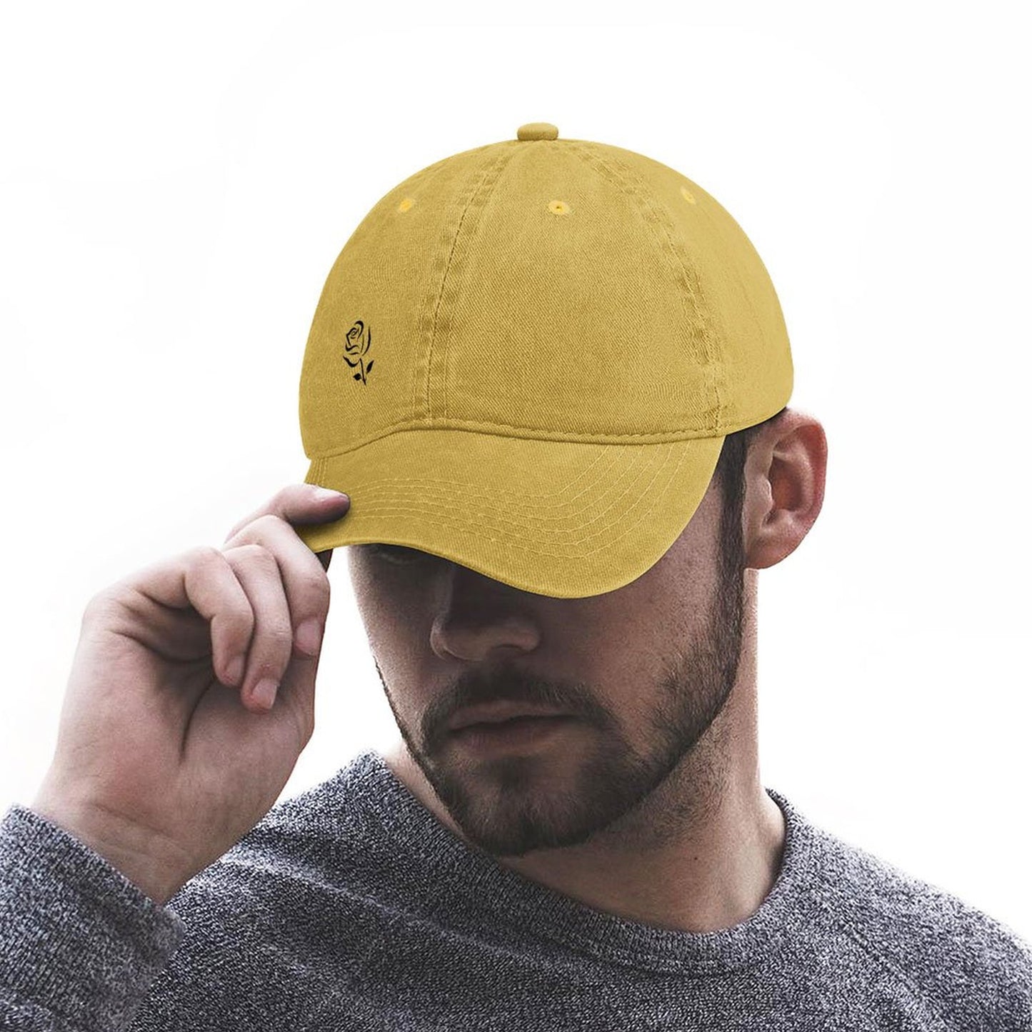 Adjustable Peaked Caps for Men and Women - Rose