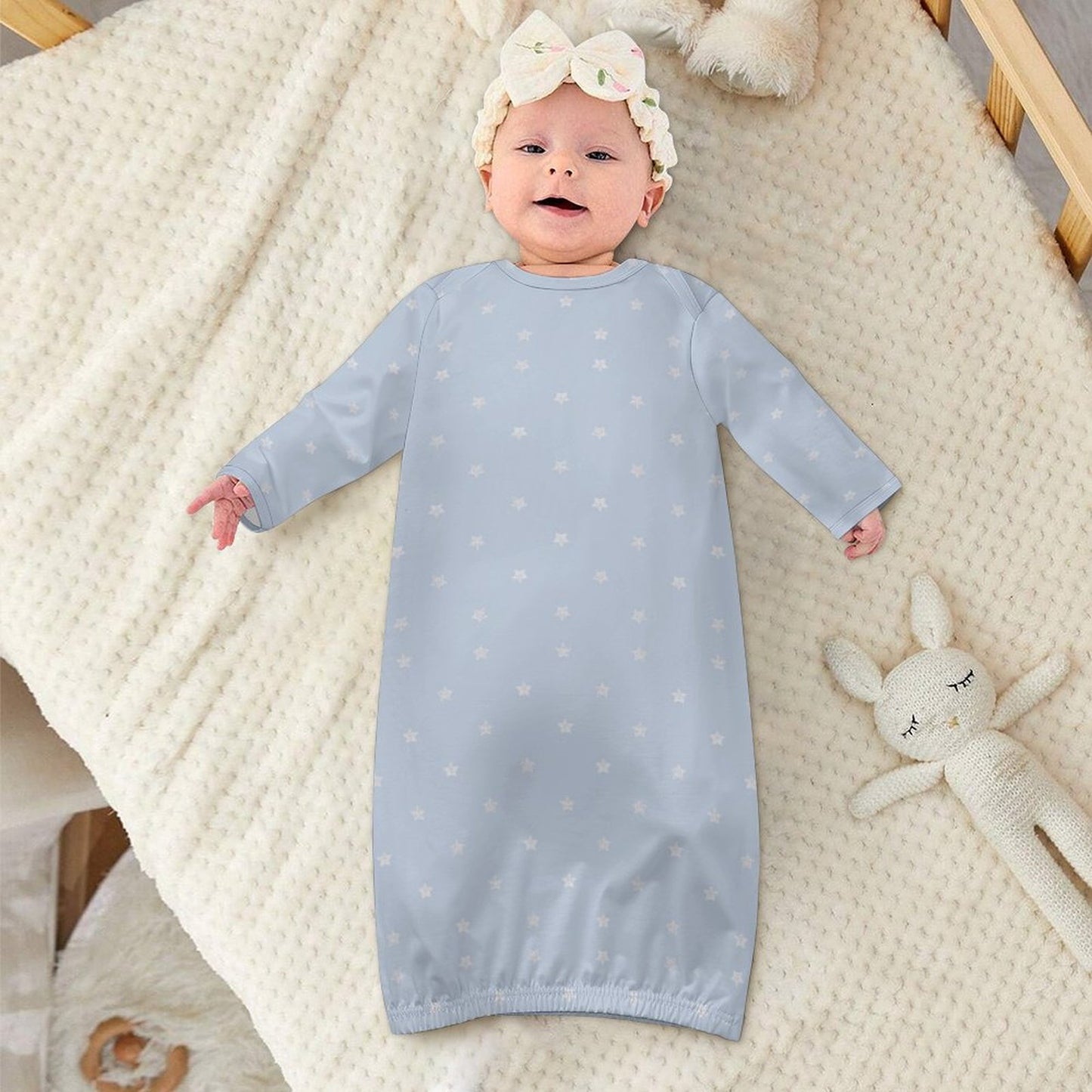Baby Faux Cotton Sleeper Gown LM229 without Hat