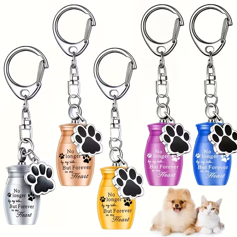 The Metal Urn Pendant is a blue urn designed specifically for the cremation ashes of dogs