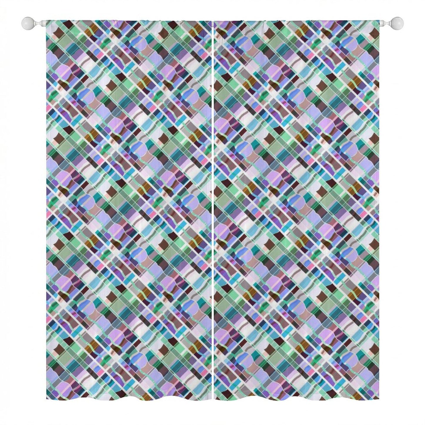 Sheer Curtain Colorful