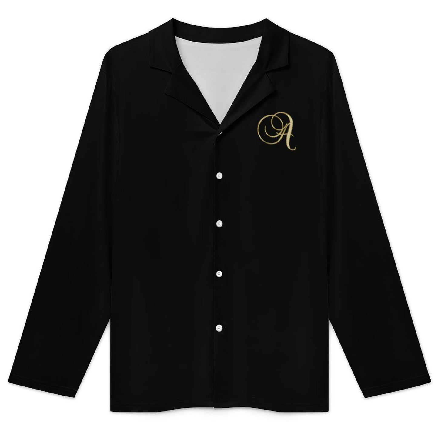 Men's Long-Sleeve Pajama Set - Letter A