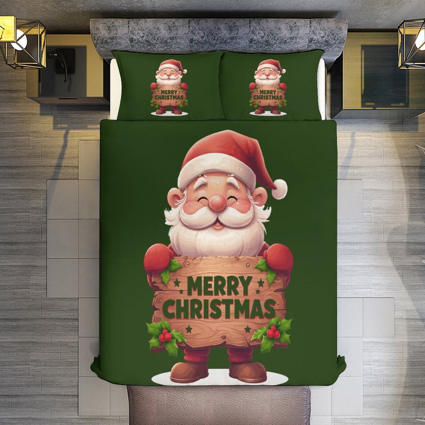 3-Piece Bedding Set-102"x90"/ 259x229cm (Dual-sided Printing)