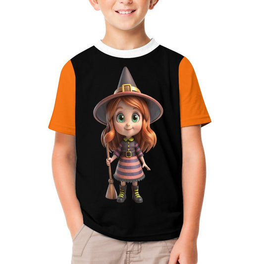Halloween Cotton Children's Short Sleeve T-shirt