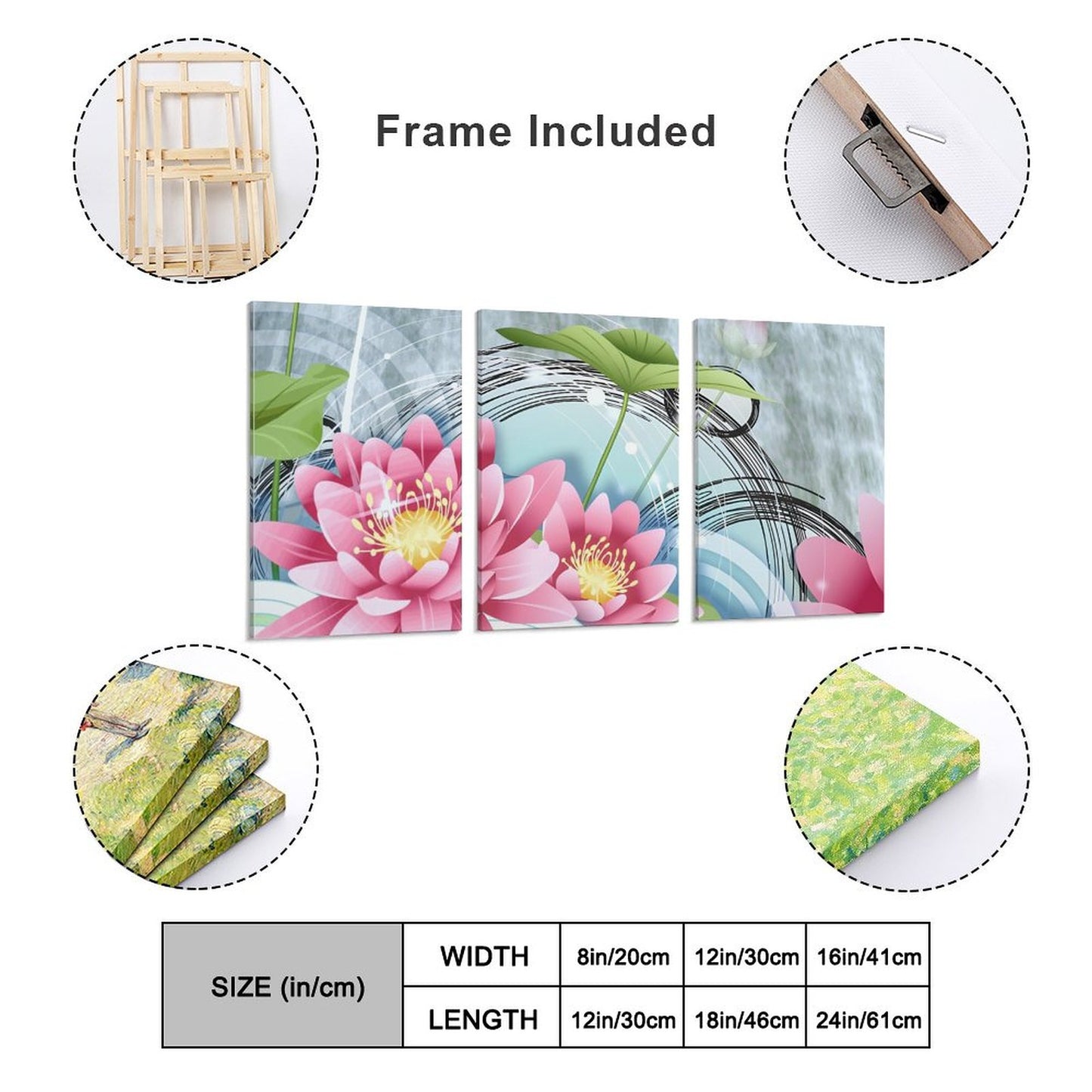 Vertical Framed Wall Art-2:3 Aspect Ratio