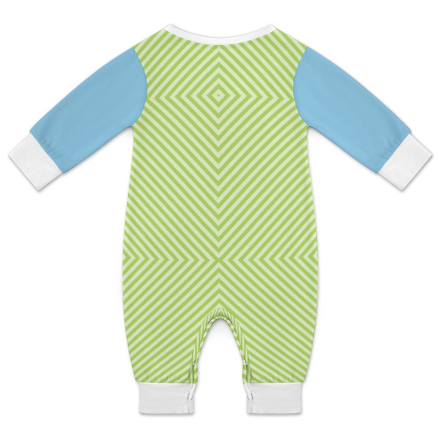Baby Romper Green Light Blue