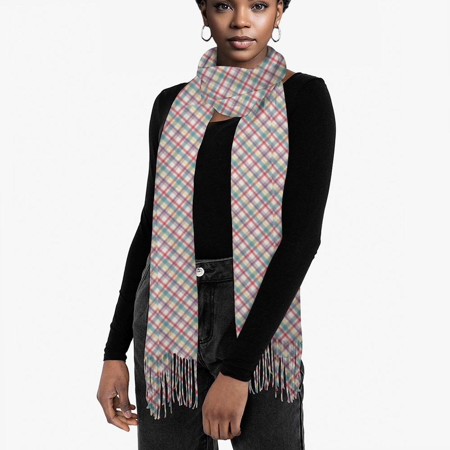 Cashmere-like Tassel Scarf