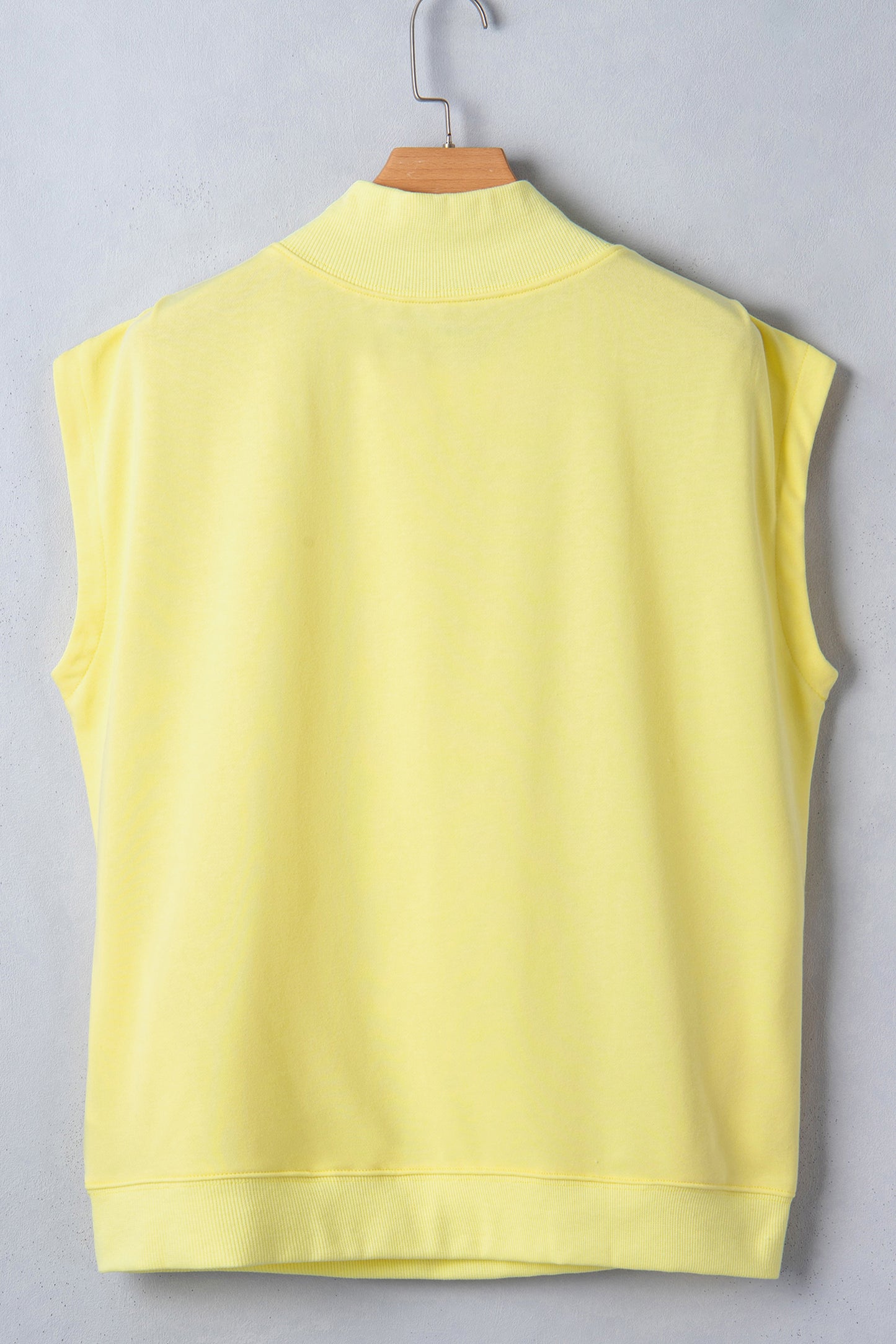 Yellow Pickleball Club Game Day Graphic Mock Neck Top
