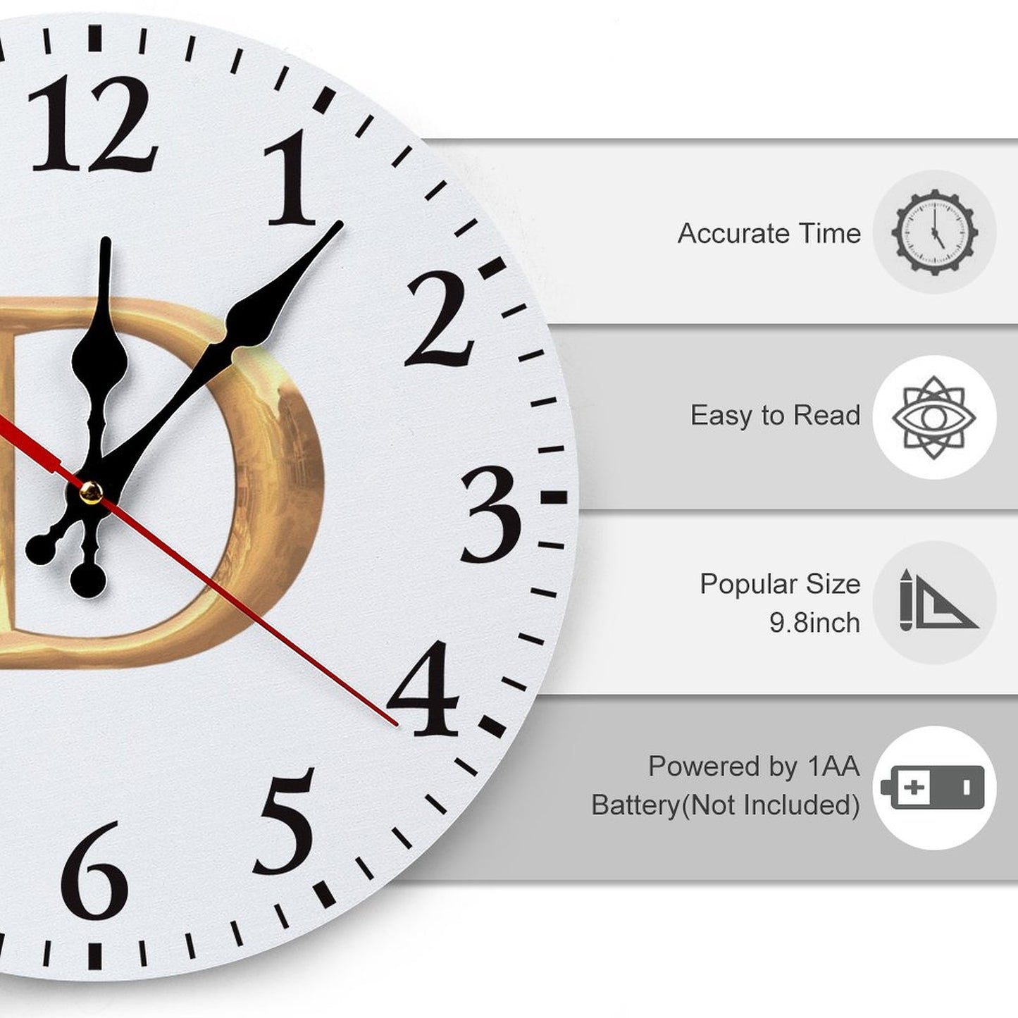 Modern Wooden Wall Clock