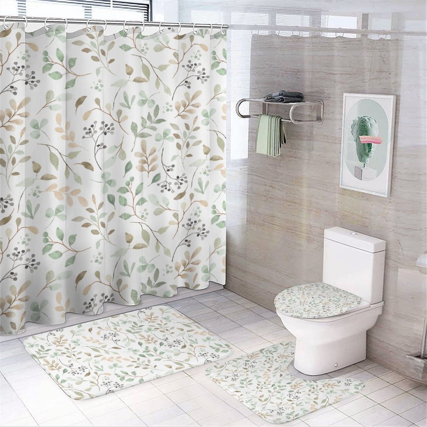 Bathroom 4-Piece Set - Vines