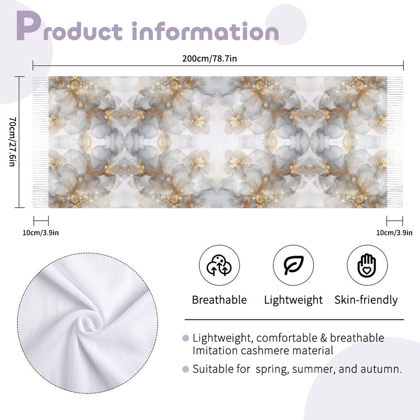 Cashmere-like Tassel Scarf