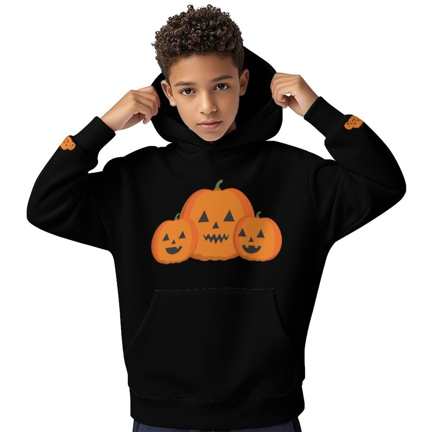 Halloween Kids Hooded Sweatshirt without Drawstrings