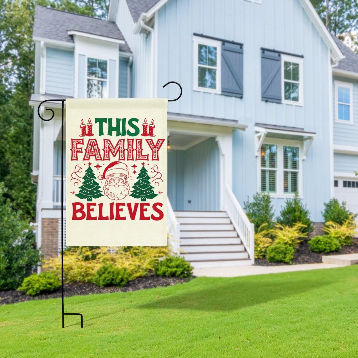 Personalized Flax Garden Flag (Identical Dual-sided Printing)