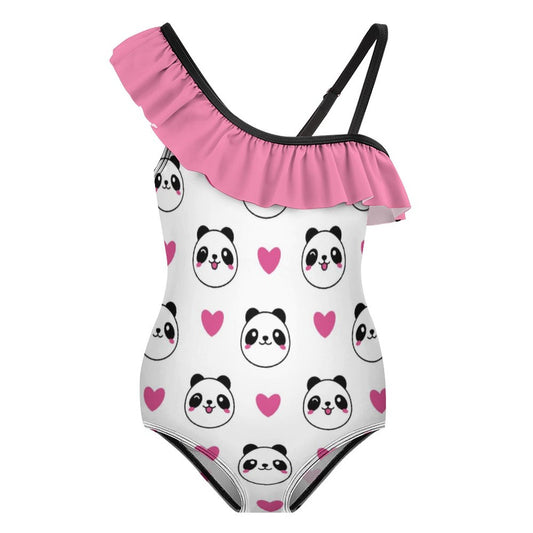 Ruffled One-Piece Swimsuit for Girls