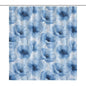 Blue flower curtain