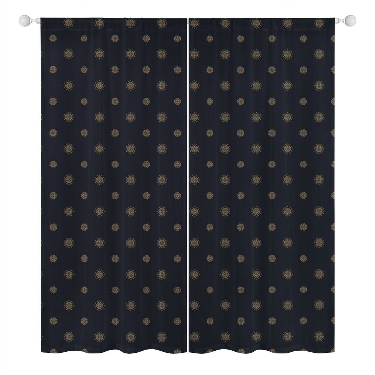Sheer Curtain Navy Blue