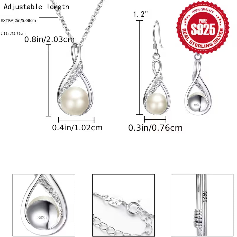 Luxurious and Elegant Titanium Steel Earring Necklace Set | Bohemian Retro Sexy