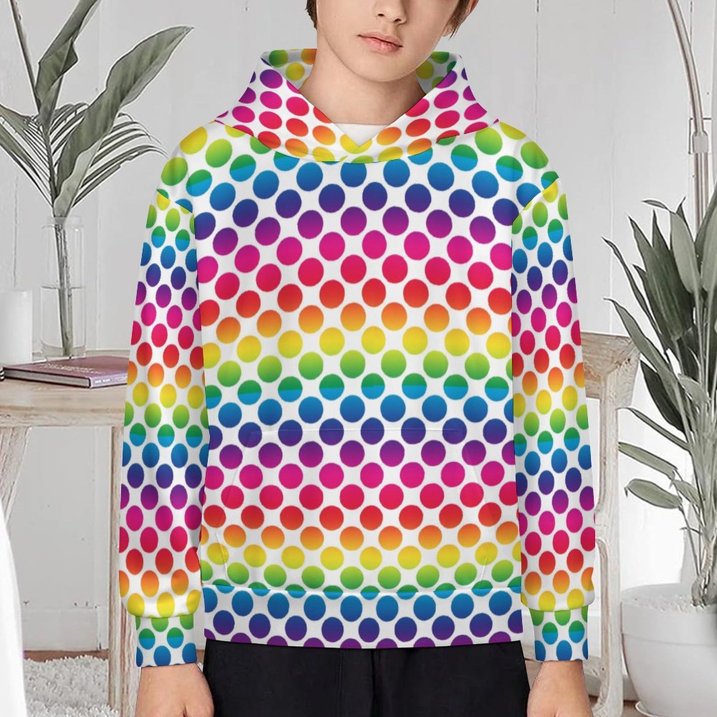 Children's Hooded Sweatshirt without Drawstrings