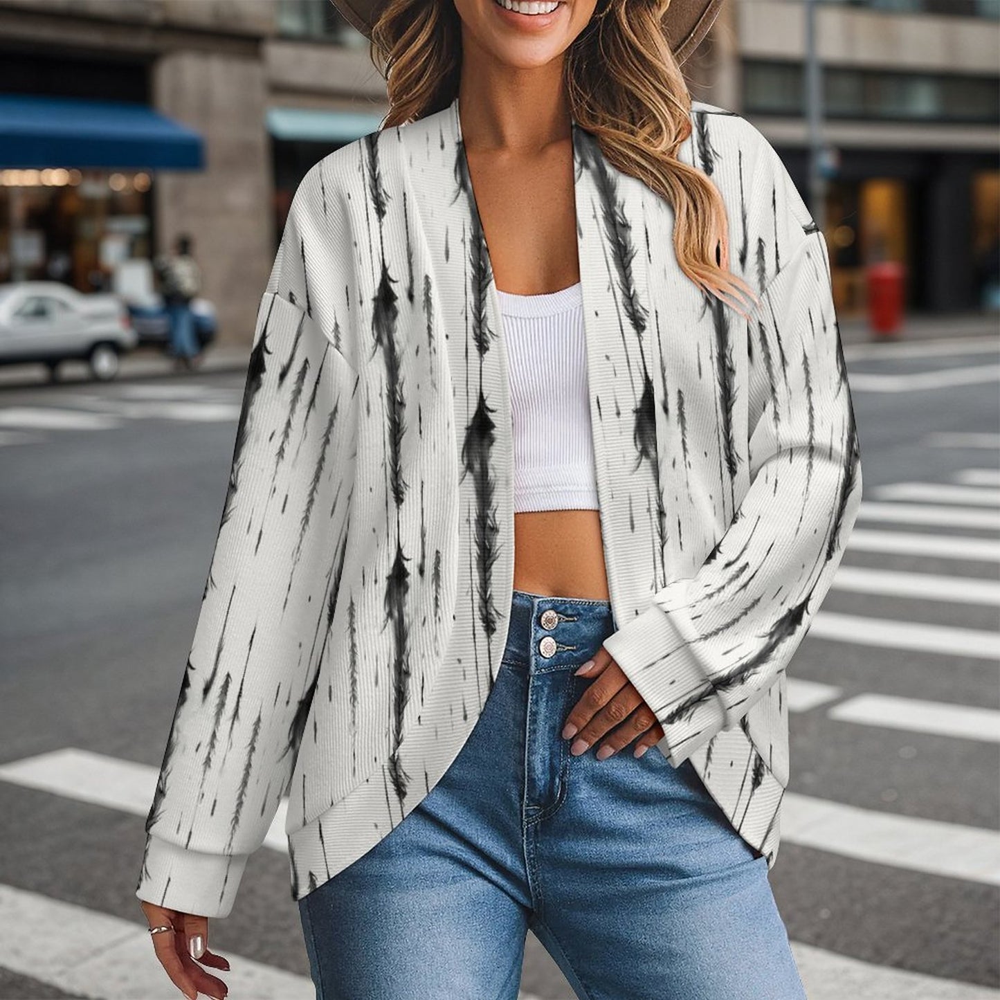 Women's Drop Shoulder Cardigan