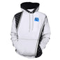 Men's Cool Hoodie with Double-layer Cap Black and  White