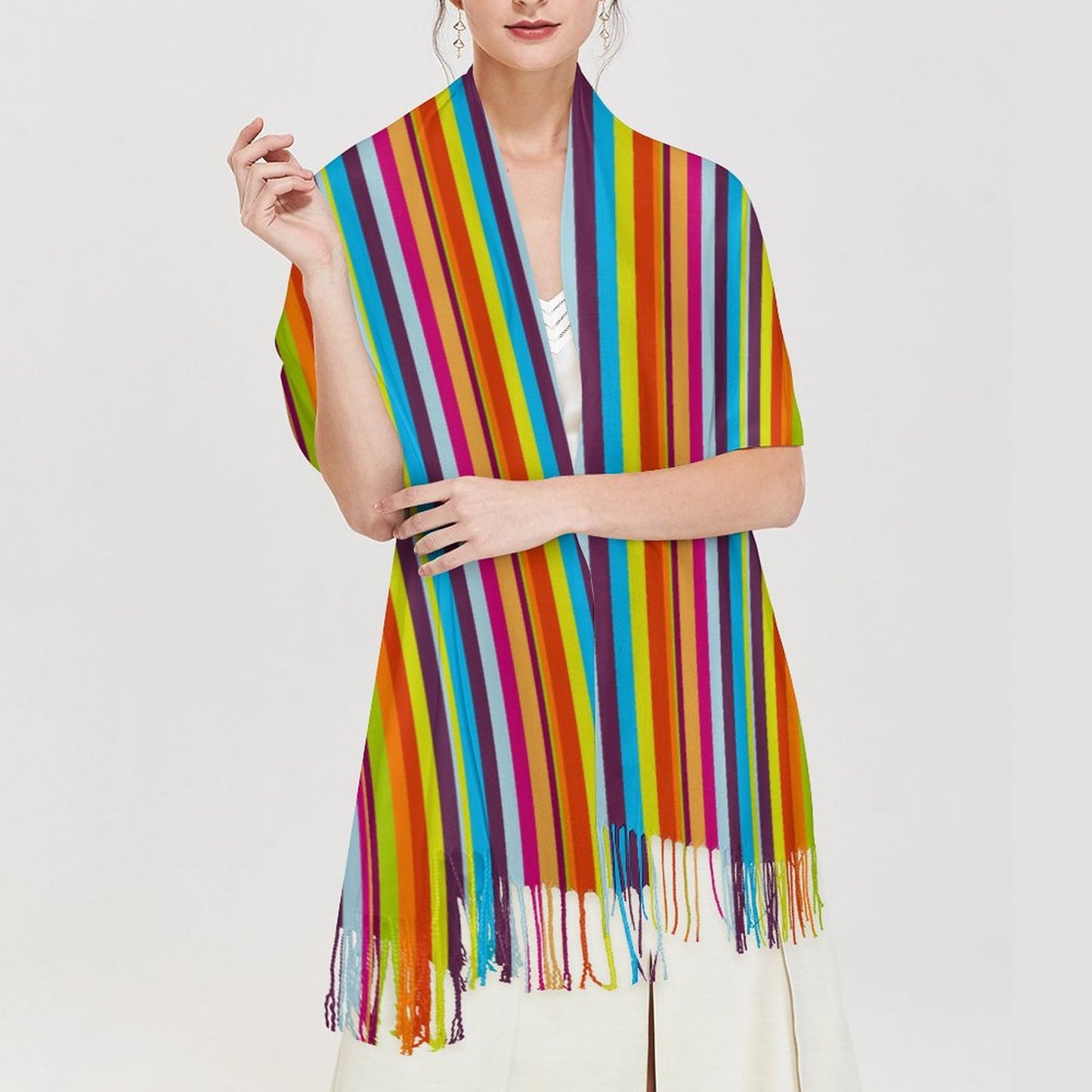 Cashmere-like Tassel Scarf