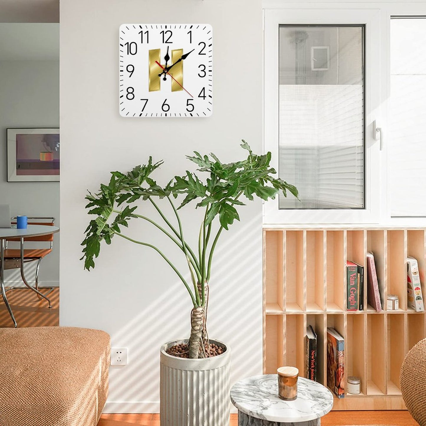 Square Wall Clock-9.8"x9.8"/25x25cm