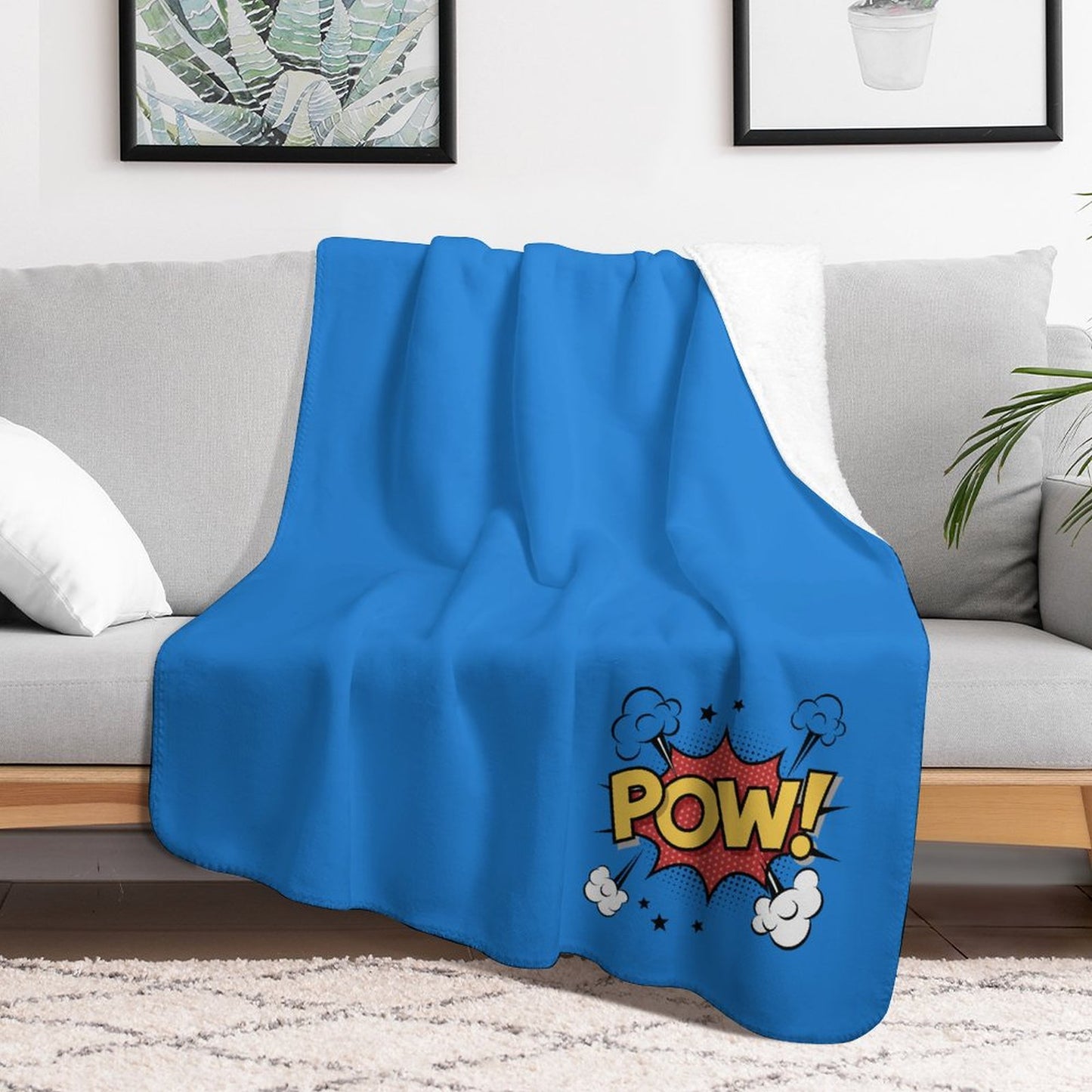 Sherpa Fleece Throw Blanket-50"×60"