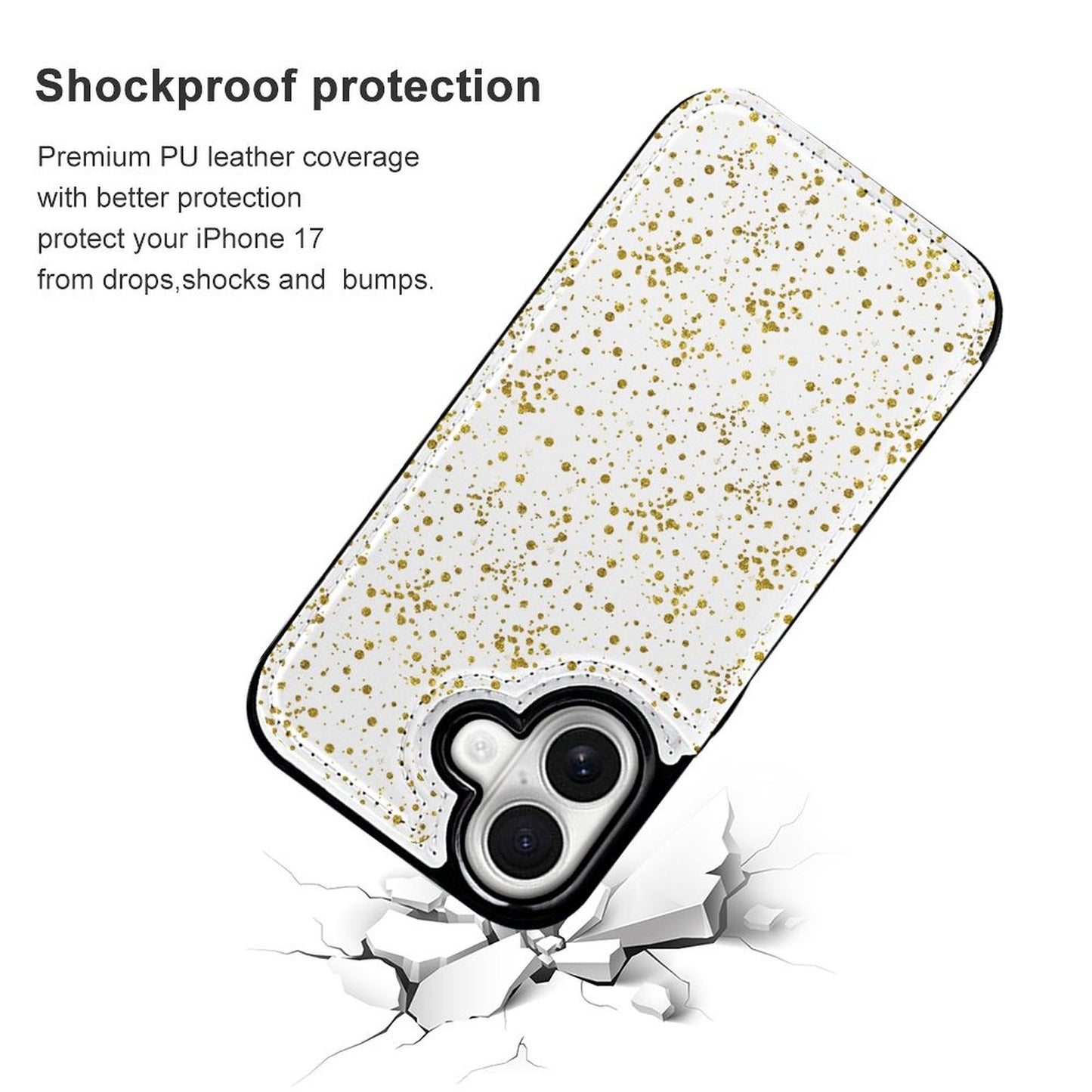 Gold Spark Mobile Phone Case for Apple iPhone 17 Series