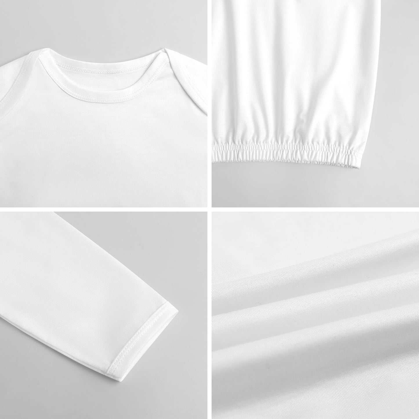 Baby's First Christmas Baby Faux Cotton Sleeper without Hat