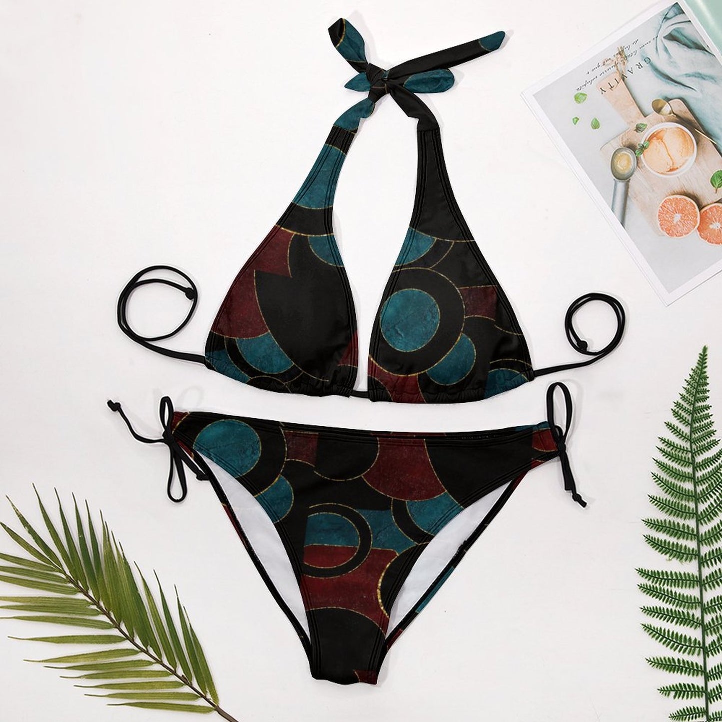 Two Piece Halter Swimsuit