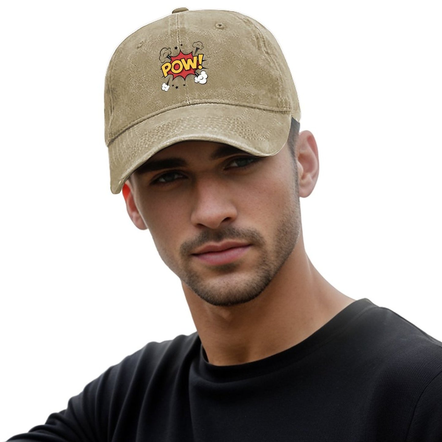 Cotton Vintage Washed Denim Baseball Cap