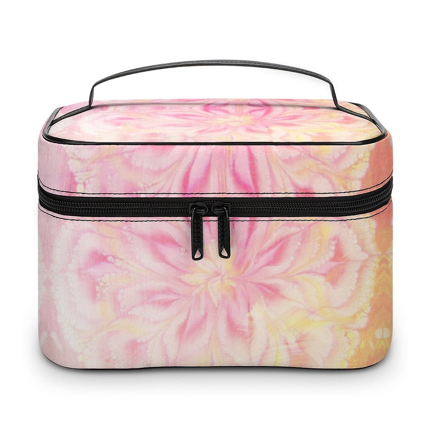 Make-up bag with Lychee pattern PU material