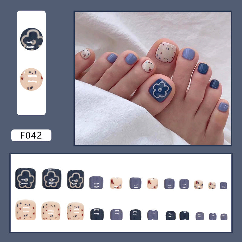 Pure desire French diamond flash ins wind sweet and cool hot girl press-on nails and Press-on toenails special – Image 4