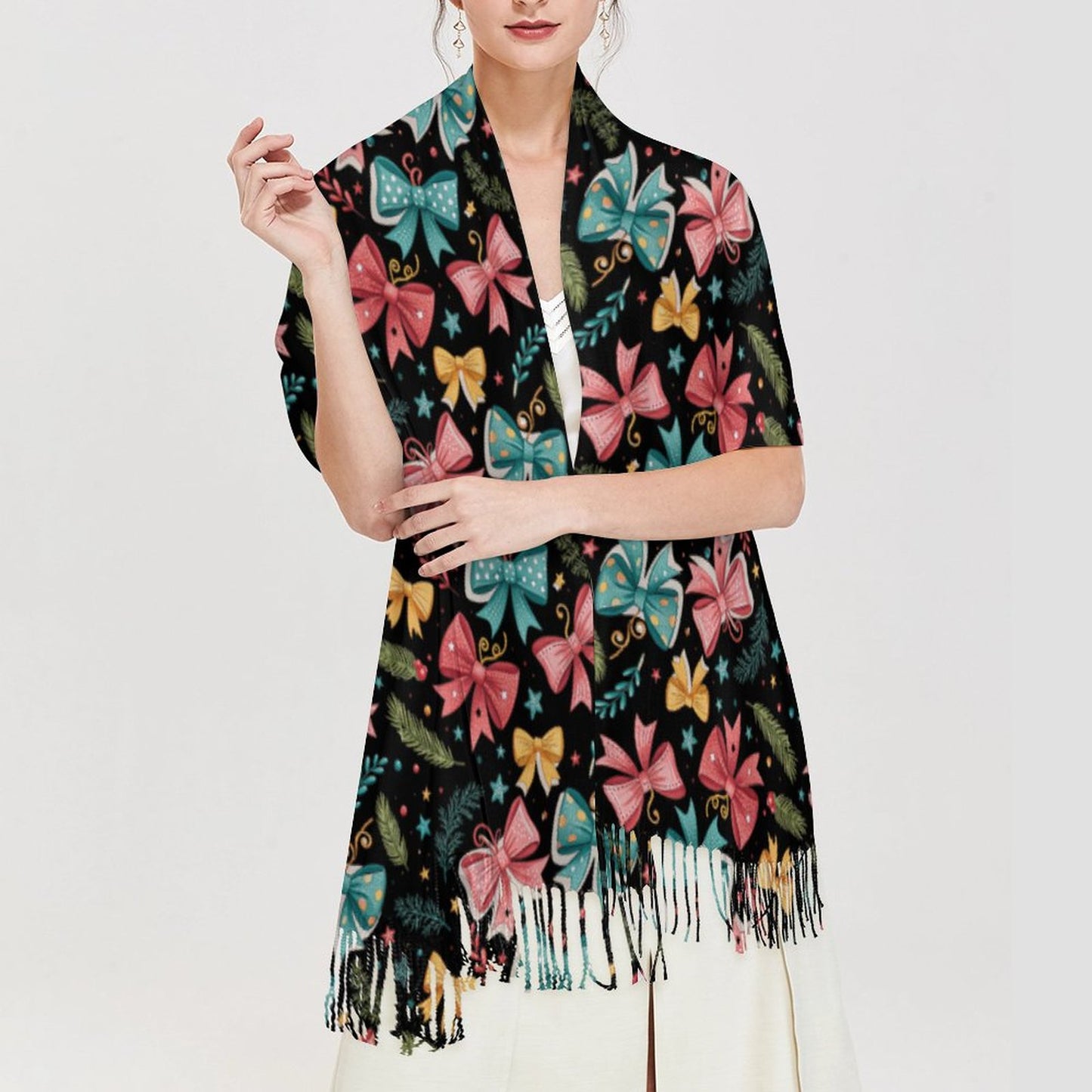 Cashmere-like Tassel Scarf