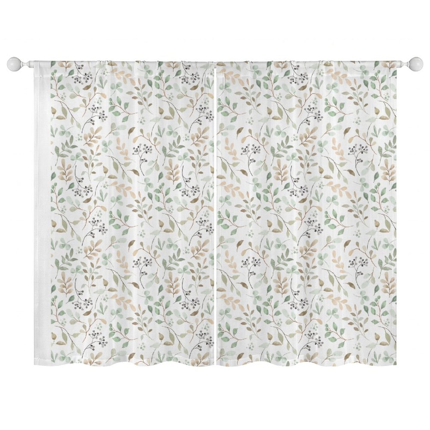 Sheer Curtain Botanical