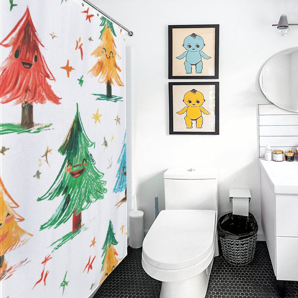 Christmas Tree Shower Curtain