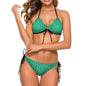Halter Tie Front Bikini Set BK2059 (All-Over Printing)