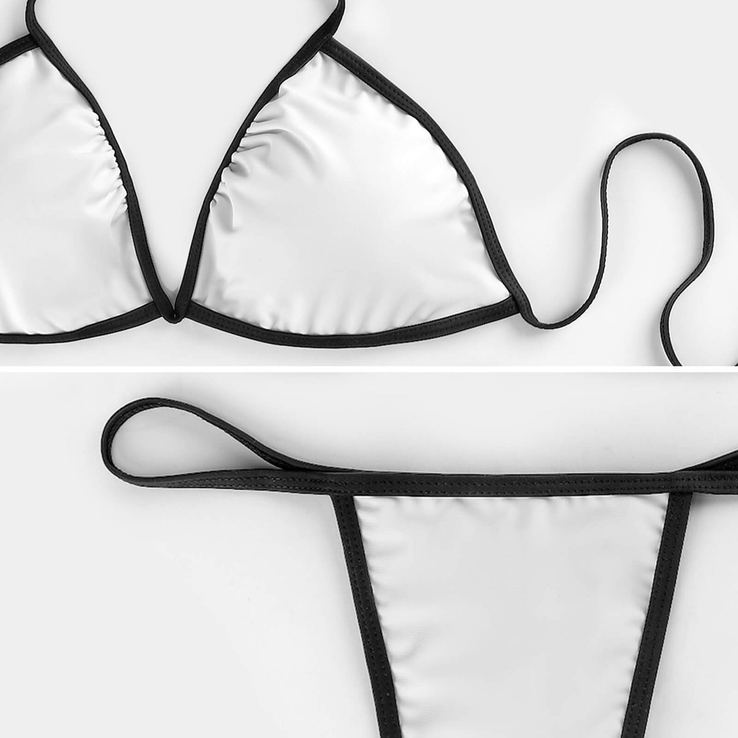 2-Piece Thong Triangle Bikini Set J195D57
