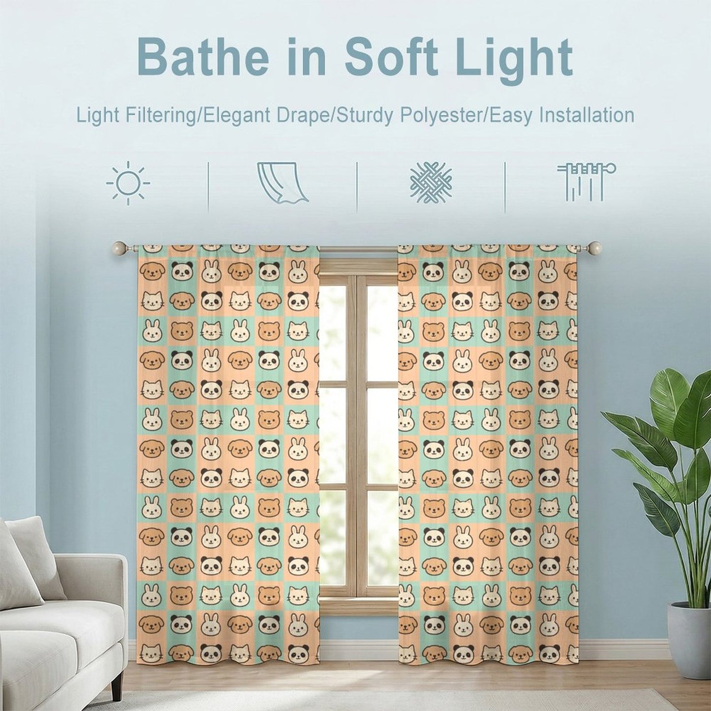 Sheer Curtain - Kids Room