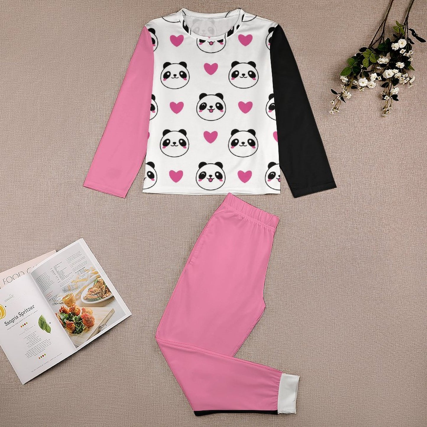 Long Sleeve Girls Nightwear(All-Over Printing)