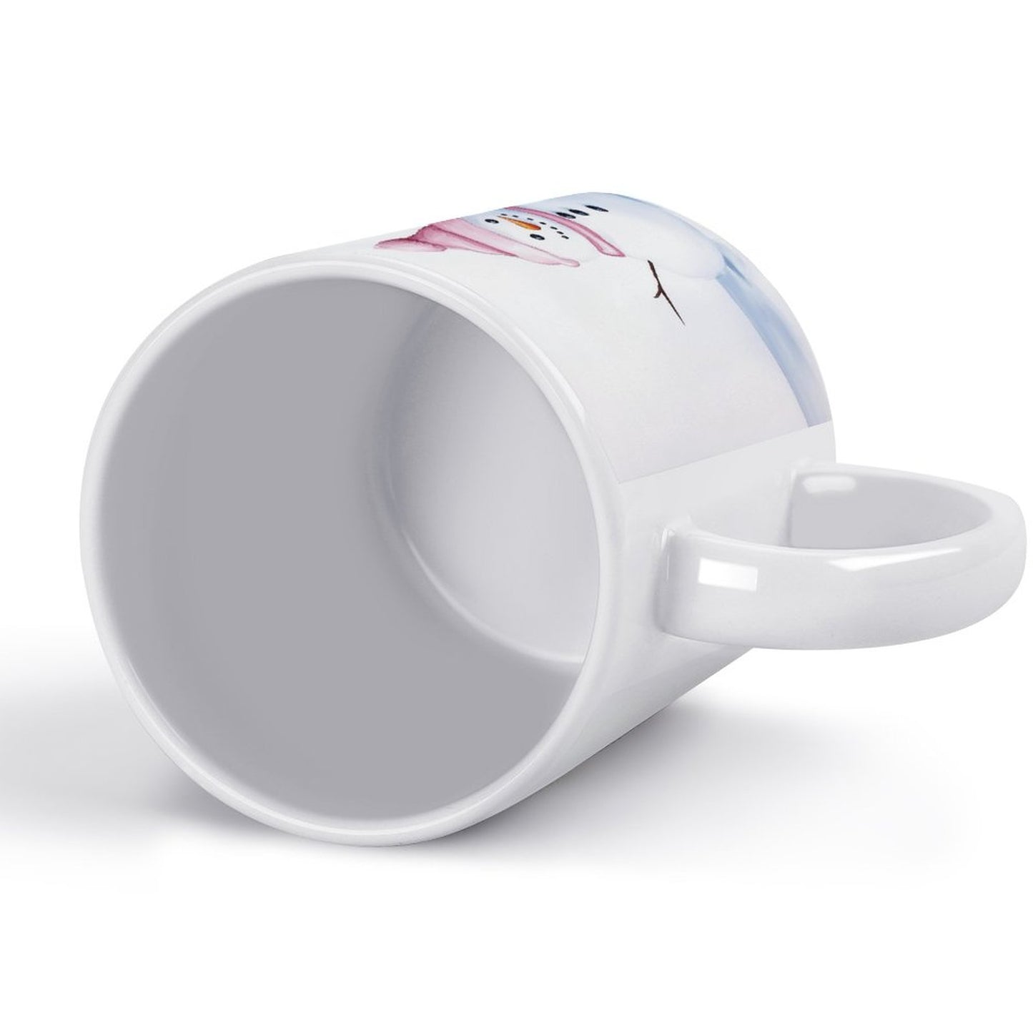 11oz White Mug - Snowman