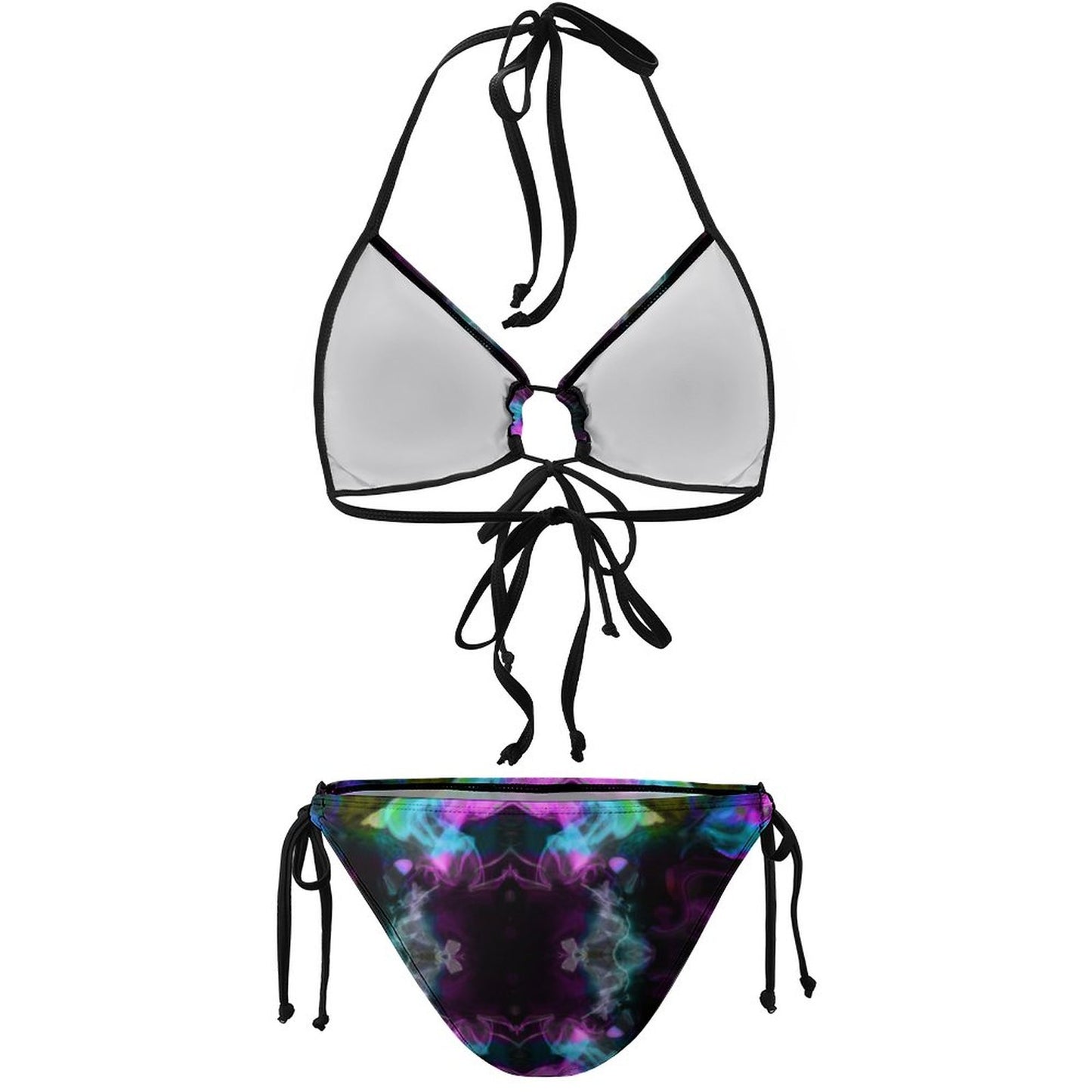 Halter Tie Front Bikini Set