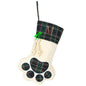 Pet Cat Dog Claw Christmas Stocking - Letter M