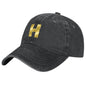 Cotton Vintage Washed Denim Baseball Cap (Front Printing)