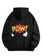 Cotton Hooded Sweatshirt with Drawstring-Pullover Shirts