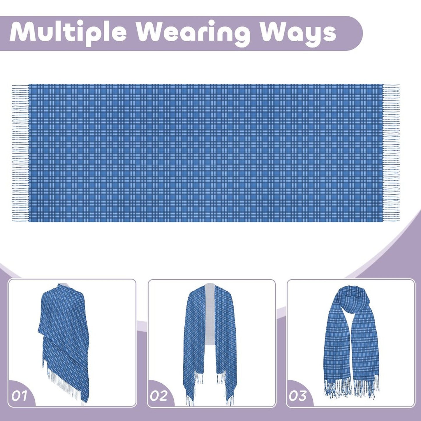 Cashmere-like Tassel Scarf