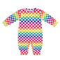 Rainbow Long Sleeve Baby Romper