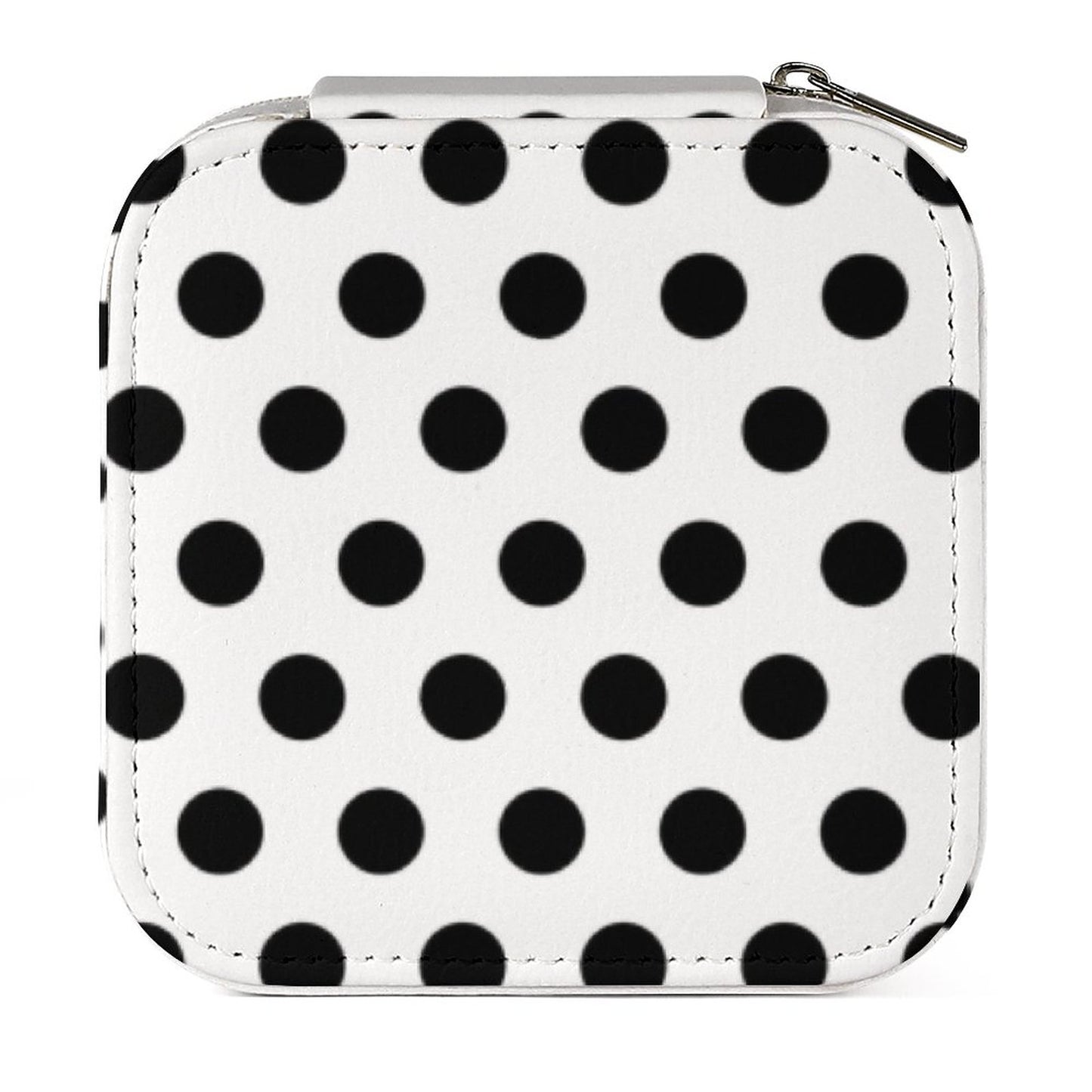Box Organizer for Jewelry Black Dots