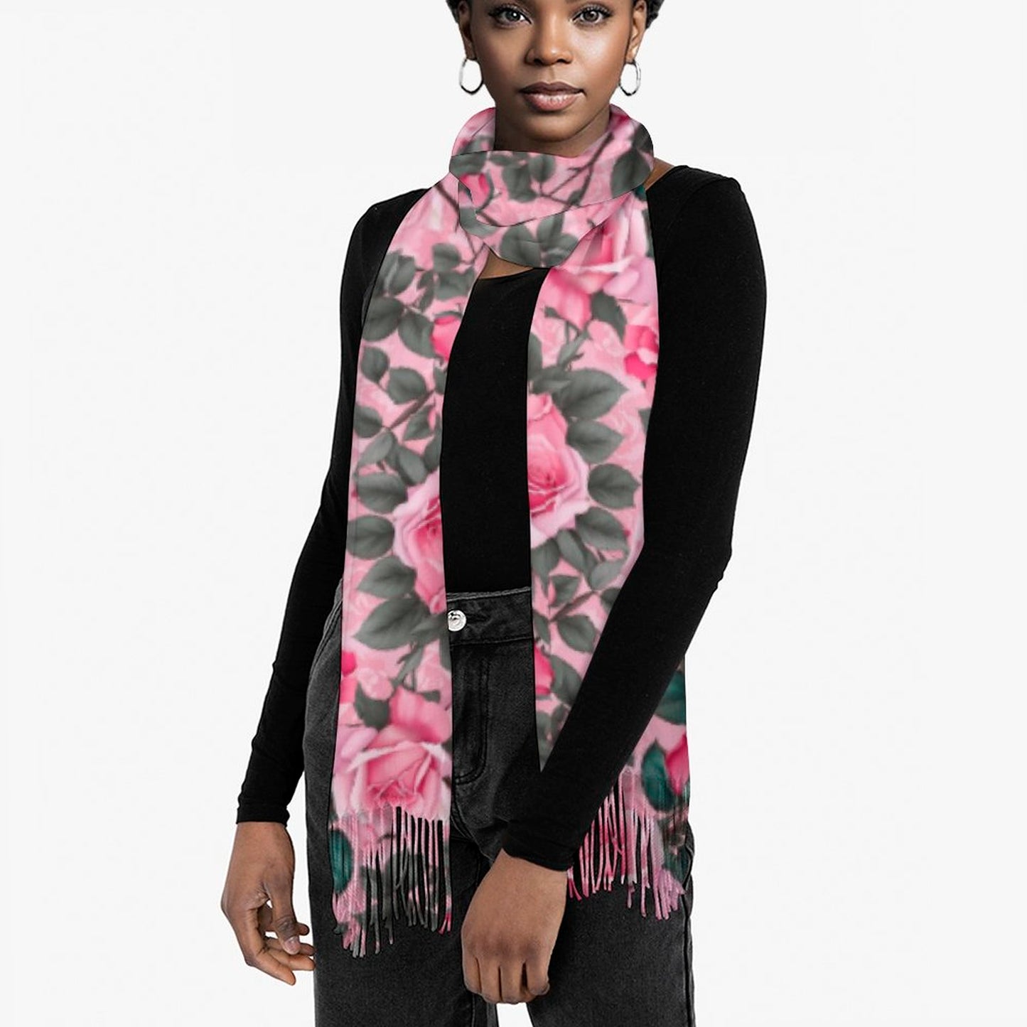 Cashmere-like Tassel Scarf
