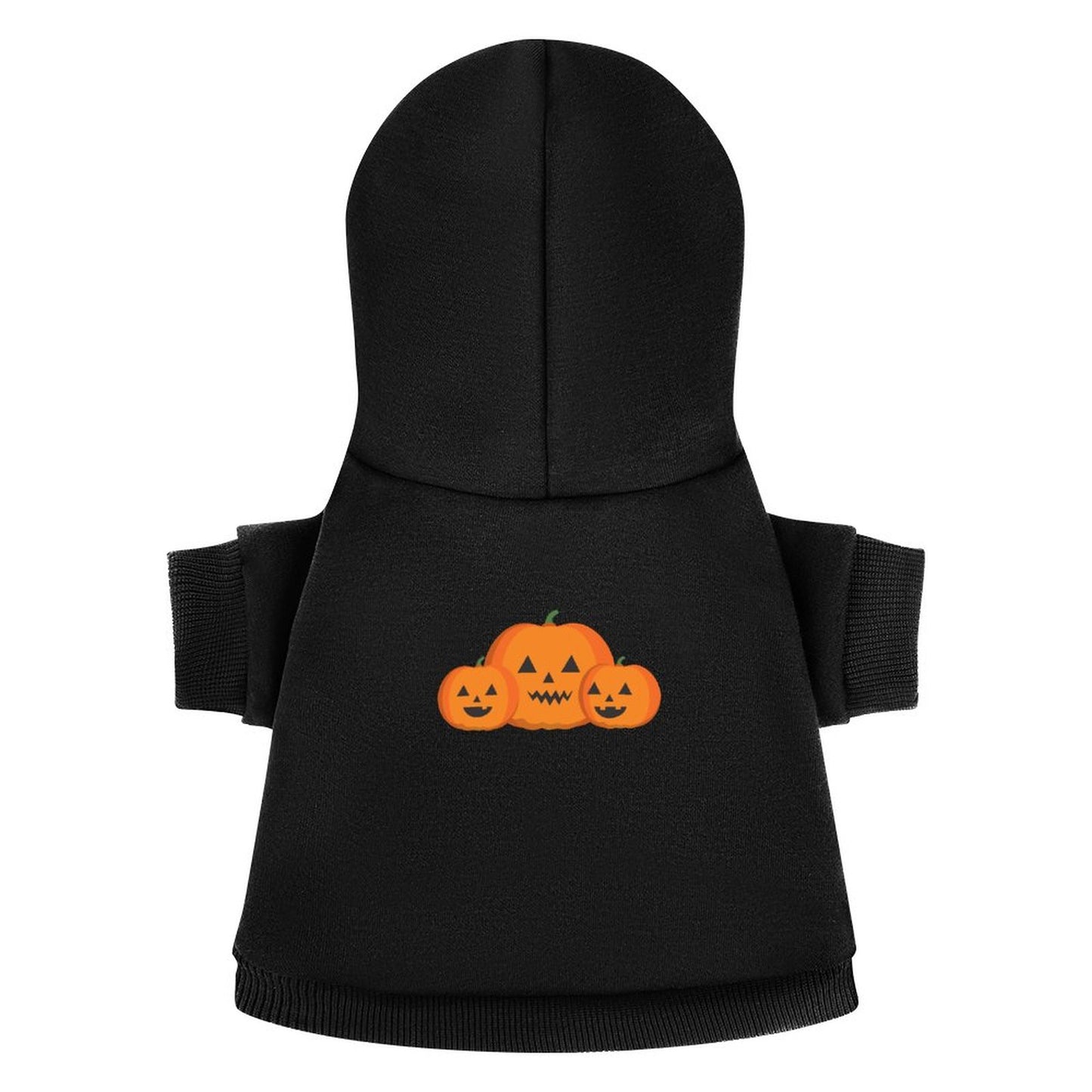 Halloween Custom Pet Hoodies-Partially Printed Pullover Sweatshirts