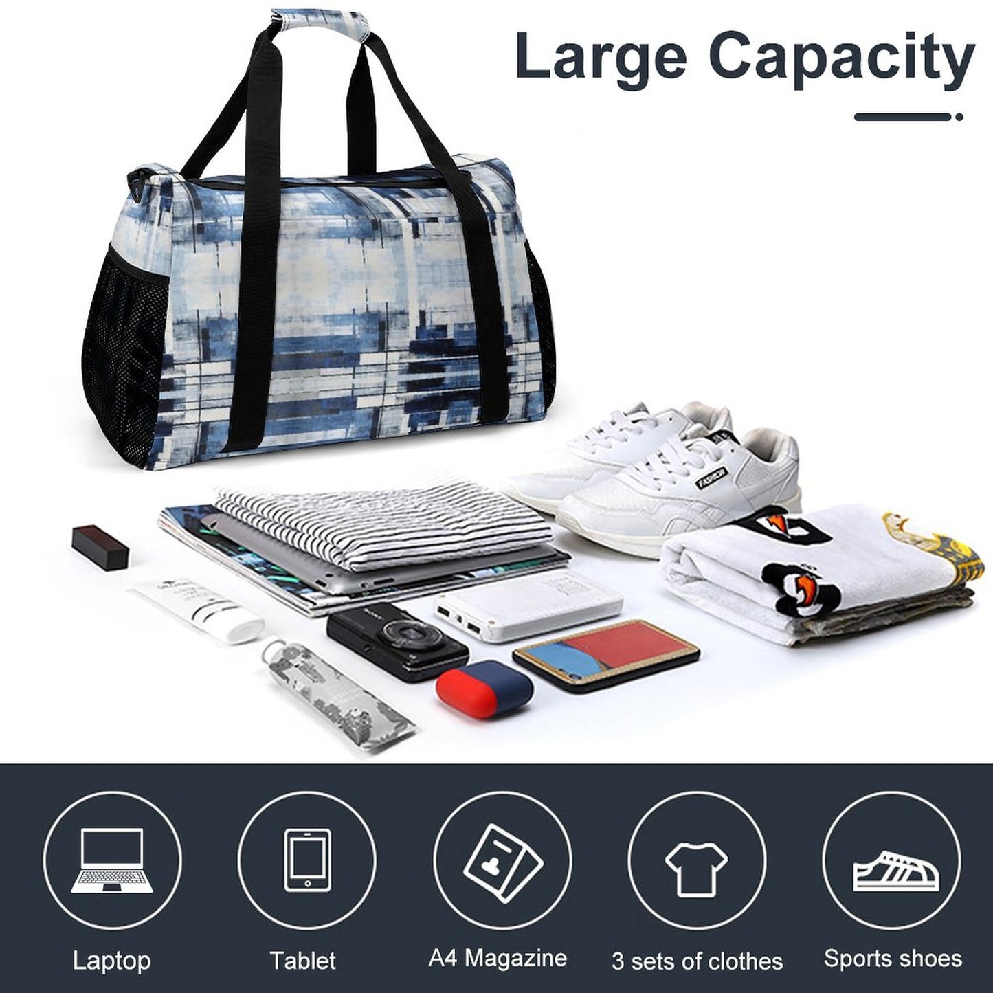 Travel Duffel Bag - Blue